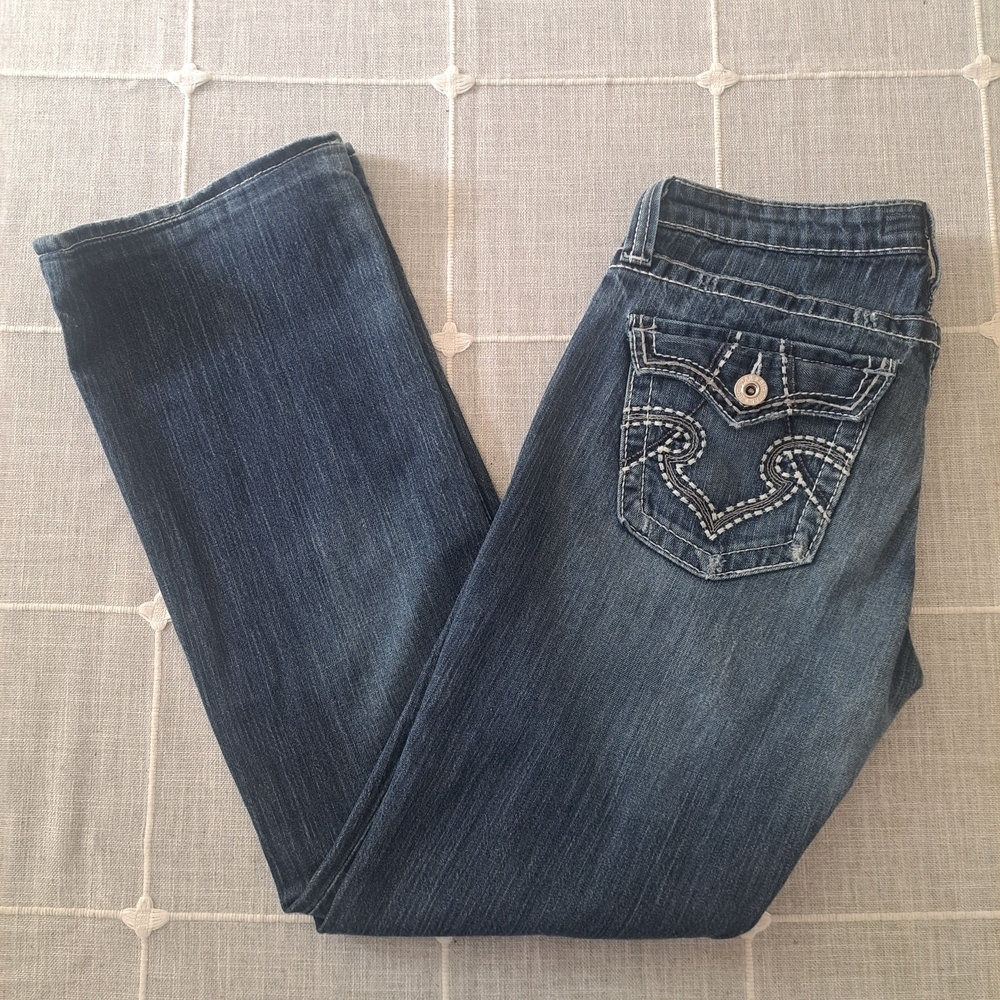 Big Star Jeans Women’s Size 30L Bootcut Distressed Blue Denim